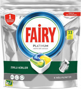 Fairy Platinum Hepsi Bir Arada Tablet Bulaşık Makinesi Deterjanı 33 Adet