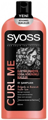 Syoss Curl Tüm Saçlar İçin Kıvırcık Saçlar İçin Kadın Şampuanı 550 ml