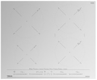 Teka IZC 64630 WH MST Beyaz Cam 4 Gözlü Dokunmatik İndüksiyonlu Ankastre Ocak