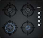 Siemens EO6C6HB11O Wok Gözlü Siyah Cam 4 Gözlü Doğalgazlı Ankastre Ocak