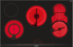 Siemens ET875LMV1D Siyah Cam 5 Gözlü Dokunmatik Elektrikli Ankastre Ocak