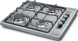 Kumtel LX-4120F Metal 4 Gözlü Doğalgazlı Set Üstü Inox Ocak