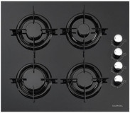Luxell 40TAHDF Siyah Cam 4 Gözlü Doğalgazlı Ankastre Ocak