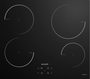 Arçelik OI 6024 S Siyah Cam 4 Gözlü Dokunmatik İndüksiyonlu Ankastre Ocak