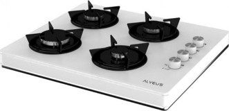 Alveus ALV SE GLS 640 WH Beyaz Cam 4 Gözlü Doğalgazlı Set Üstü Ocak