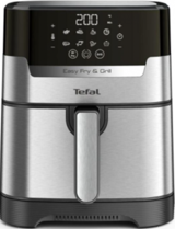 Tefal Easy Fry & Grill Precision (EY505D15) Airfryer 4.2 lt Tek Hazneli Izgara Yapan Led Ekranlı Yağsız Sıcak Hava Fritözü Inox