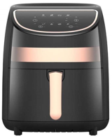 Deerma KZ100 Airfryer 3 lt Tek Hazneli Led Ekranlı Yağsız Sıcak Hava Fritözü Siyah