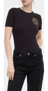 Versace Jeans Couture Bayan T-Shirt 76Haht02 Cj03T G89 Siyah Xl