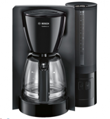 Bosch ComfortLine Filtreli Karaf 1250 ml Hazne Kapasiteli 10 Fincan 1200 W Siyah Filtre Kahve Makinesi