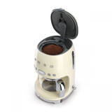 Smeg DCF01 Zaman Ayarlı Filtreli Karaf 1400 ml Hazne Kapasiteli Akıllı 1050 W Krem Filtre Kahve Makinesi