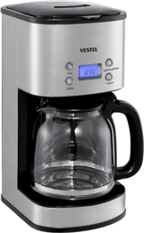 Vestel Sefa K3000 Zaman Ayarlı Filtreli Karaf 1500 ml Hazne Kapasiteli Akıllı 1000 W İnox Filtre Kahve Makinesi