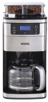 Vestel Taze (20244207) Zaman Ayarlı Filtreli Karaf 1500 ml Hazne Kapasiteli 900 W İnox Filtre Kahve Makinesi