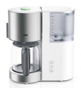 Braun KF 5120 Zaman Ayarlı Filtreli Karaf 1200 ml Hazne Kapasiteli Akıllı 1000 W Beyaz Filtre Kahve Makinesi