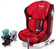 Huggy Armor Rotate Emniyet Kemeri-Isofix 360 Derece Dönen Yatabilen Yükseklik Ayarlı Sürüş Yönü Oto Koltuğu Kırmızı