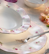 Aryıldız AR 30080 83 Parça 12 Kişilik Desenli Bone China Yuvarlak Yemek Takımı