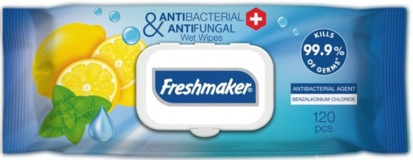 Freshmaker Antibakteriyel Antibakteriyel 120 Yaprak Islak Mendil
