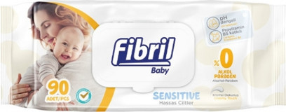 Fibril Sensitive Antibakteriyel 90 Yaprak Islak Mendil