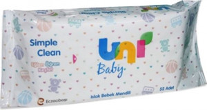 Uni Baby Simple Clean Antibakteriyel 52 Yaprak Islak Mendil