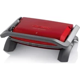 Arzum AR279 6 Dilim Teflon Çıkartılabilir Plaka Çift Taraflı 1800 W Izgaralı Kırmızı Tost Makinesi/Waffle ve Tost Makinesi