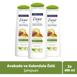 Dove Ultra Care Avokado Özü Dökülme Karşıtı Şampuan 3x400 ml