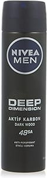 Nivea Deep Dimension Sprey Erkek Deodorant 150 ml