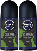Nivea Deep Dimension Amazonia Antiperspirant Roll-On Erkek Deodorant 2x50 ml