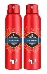 Old Spice Captain Sprey Erkek Deodorant 2x150 ml