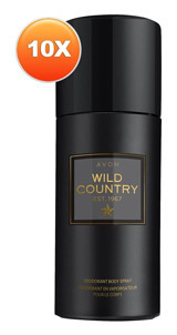 Avon Wild Country Sprey Erkek Deodorant 10x150 ml