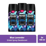 Axe Blue Lavender Sprey Erkek Deodorant 3x150 ml