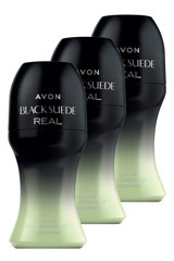 Avon Black Suede Real Roll-On Erkek Deodorant 3x50 ml