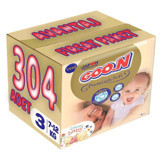 Goon Premium Soft 3 Numara Cırtlı Bebek Bezi 304 Adet