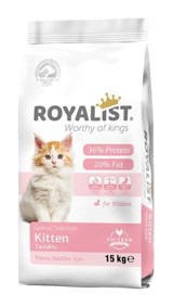 Royalist Premium Tavuklu Yavru Kuru Kedi Maması 15 kg