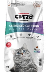 Catzo Sterilised Tavuklu Yetişkin Kuru Kedi Maması 15 kg