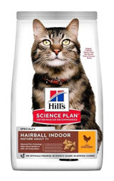 Hill's Hairball Indoor Mature 7+ Tavuk Aromalı Yetişkin Kuru Kedi Maması 1.5 kg