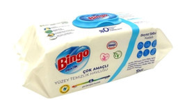 Bingo Pratik Beyaz Sabun Kokulu 96 Yaprak 4'lü Paket Yüzey Temizleme Mendili