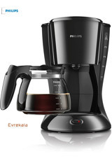 Philips Evrekala Shop 2 lt Hazneli Siyah Filtre Kahve Makinesi