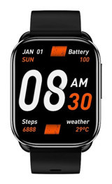 Qcy Watch GS 46 mm Akıllı Saat Siyah