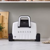 Karaca Future 4 Dilim Yanmaz Yapışmaz Kaplama Çıkartılabilir Plaka Beyaz Izgaralı Tost Makinesi