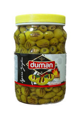 Duman Gurme Çekirdeksiz Salamura Izgara Yeşil Zeytin Kavanoz 1 kg