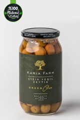 Kariafarm Salamura Çizik Yeşil Zeytin Kavanoz 1.35 kg