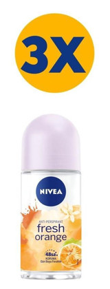 Nivea Fresh Orange Roll-On Kadın Deodorant 3x50 ml