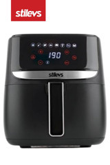 Stilevs AF-700 Airfryer 5.9 lt Tek Hazneli Led Ekranlı Yağsız Sıcak Hava Fritözü Siyah