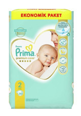 Prima Premium Care 2 Numara Bantlı Bebek Bezi 60'lı