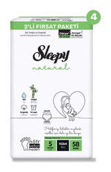 Sleepy Natural 5 Numara Külot Bebek Bezi 232'li