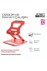 Mufamet Çelik Taşınabilir Laptop Standı