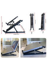Yumer Katlanabilir Çelik Dikey Ayarlanabilir Taşınabilir Ayaklı Hareketli Laptop Standı