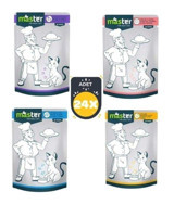 Master Yetişkin Karışık Jöleli-Soslu Yaş Kedi Maması 24x80 gr