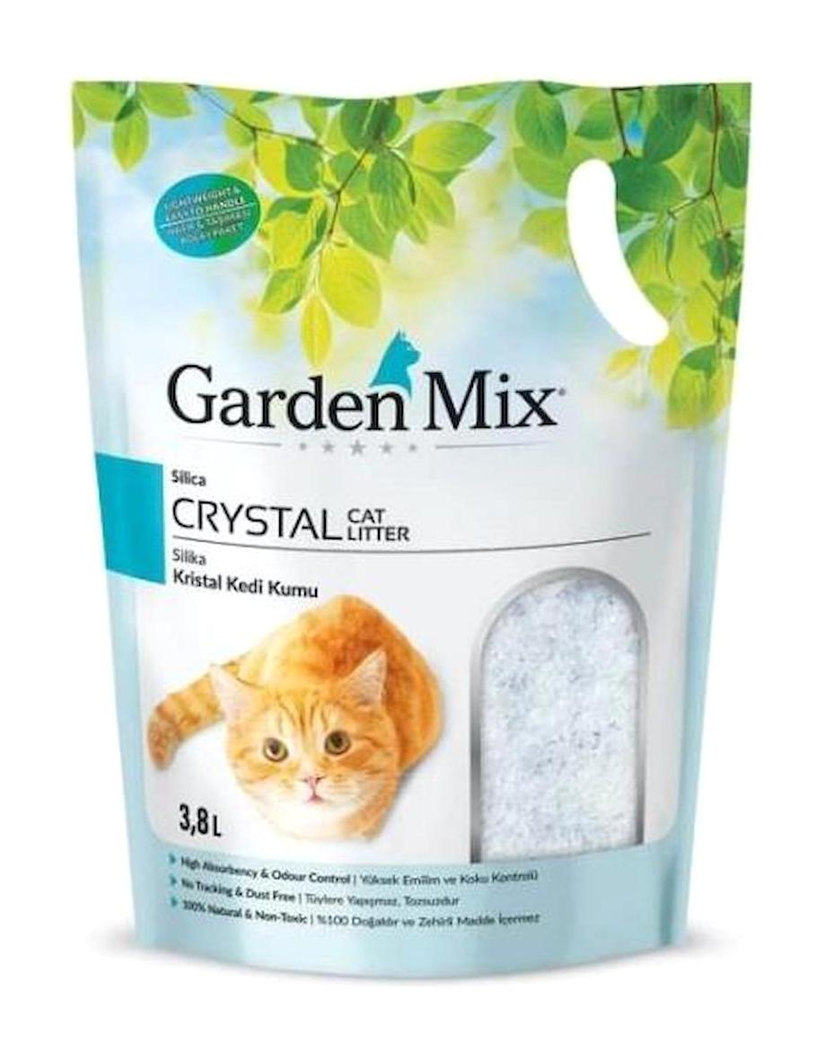 Garden Mix Silica İnce Taneli Kristal - Silika Kedi Kumu 3.8 lt