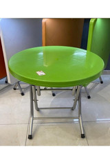 Sazlık Katlanabilir Dikdörtgen Plastik 80 cm Yeşil Kamp Masası