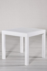 Sandalie Kare Plastik 80x80 cm Beyaz Kamp Masası
